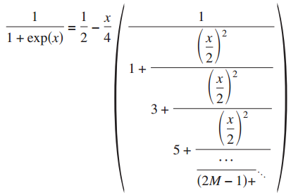 Continued fraction representation